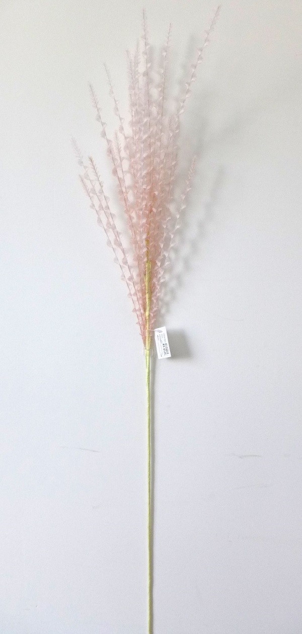 Branche de panicum virgatum en mousse EVA, 98 cm, rose clair