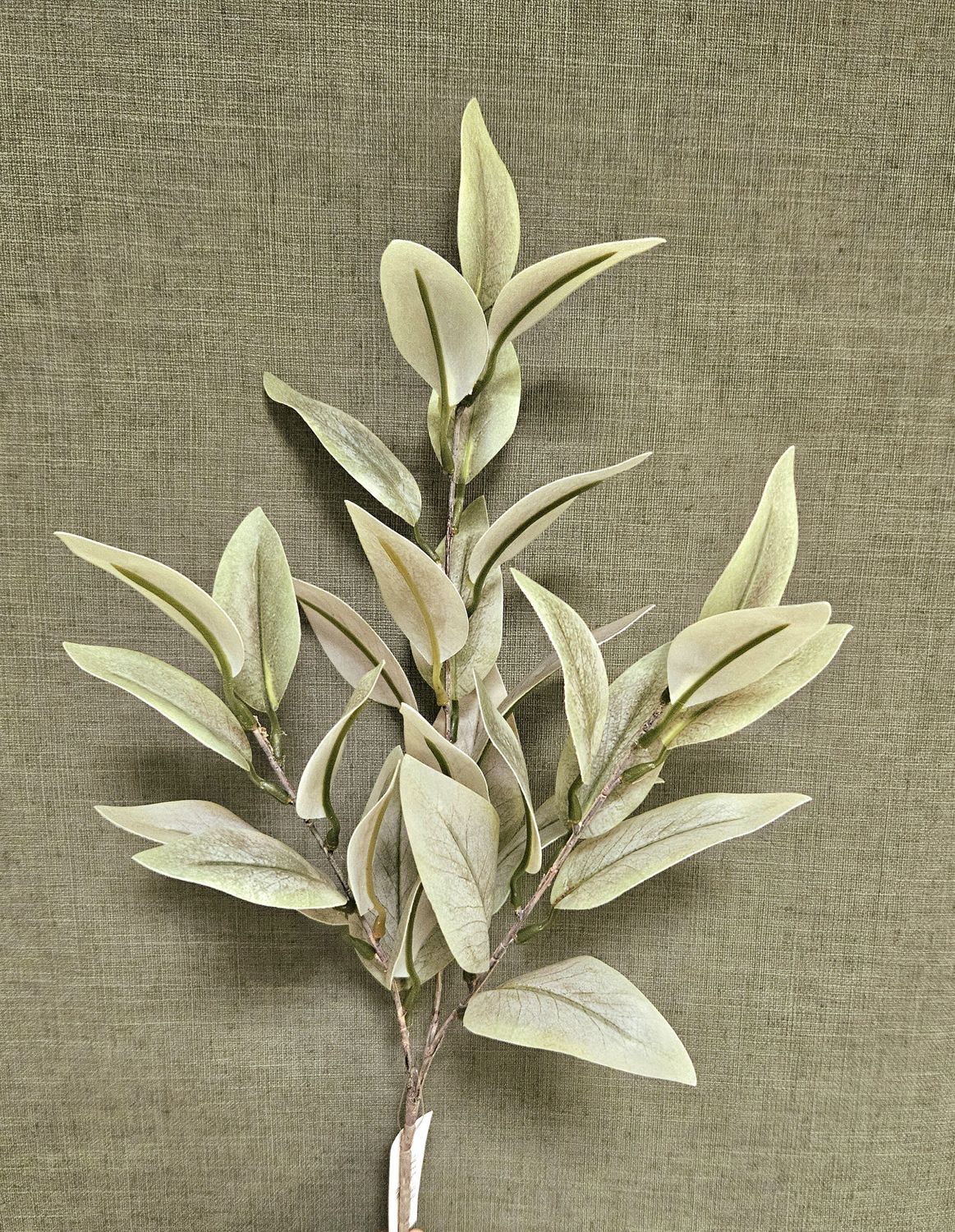 Eukalyptus Kunstzweig, 66 cm, Soft Feel, grün-grau