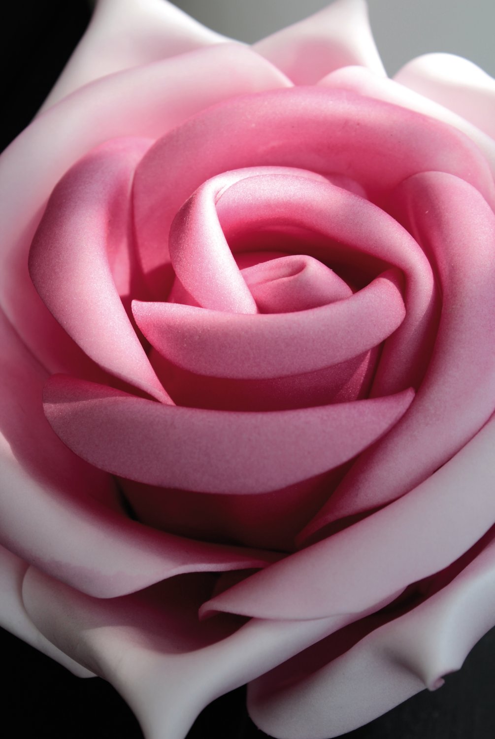 Künstliche Soft flower 'Rose', 28 cm, hellrosa