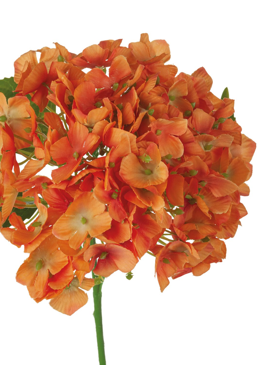Artificial hortensia, 56 cm, orange