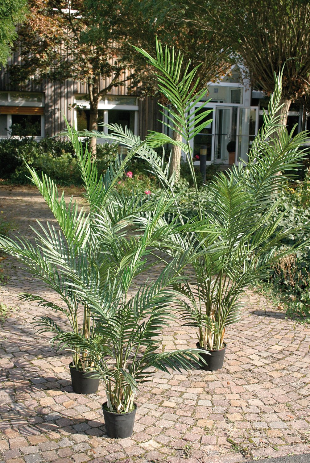 Artificial areca palm tree, potted, 180 cm, green