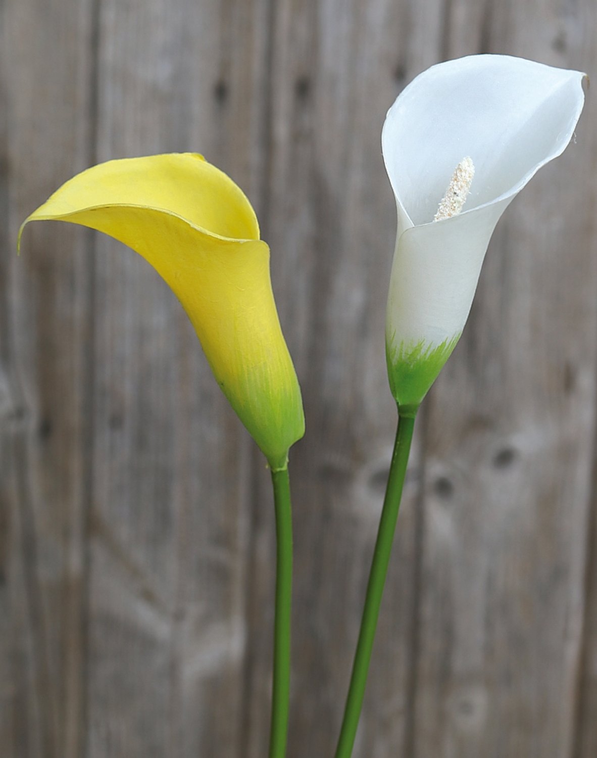 Künstliche Calla aus Kunststoff, 65 cm, gelb