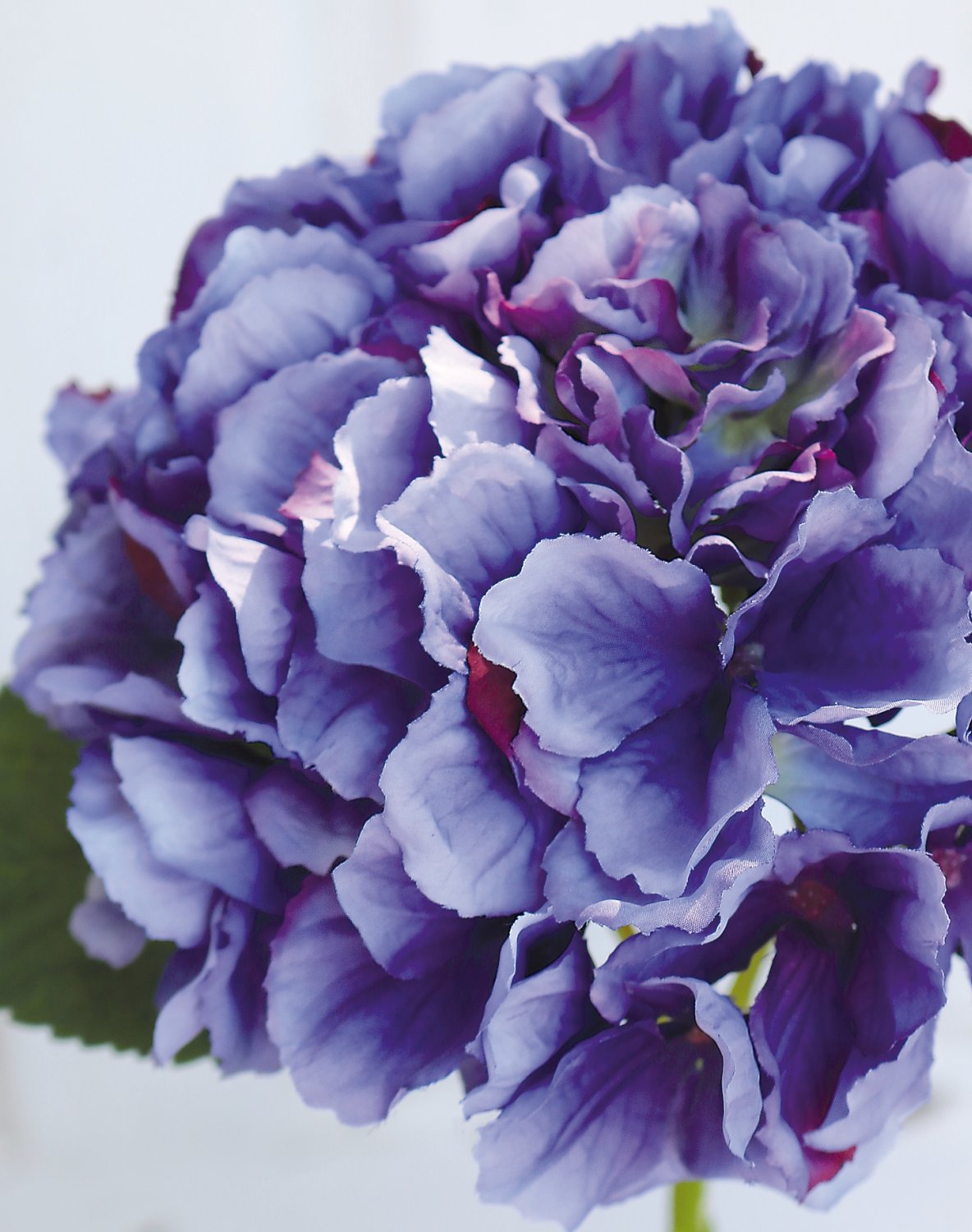 Hydrangea artificial flower, 40 cm, blue-rose