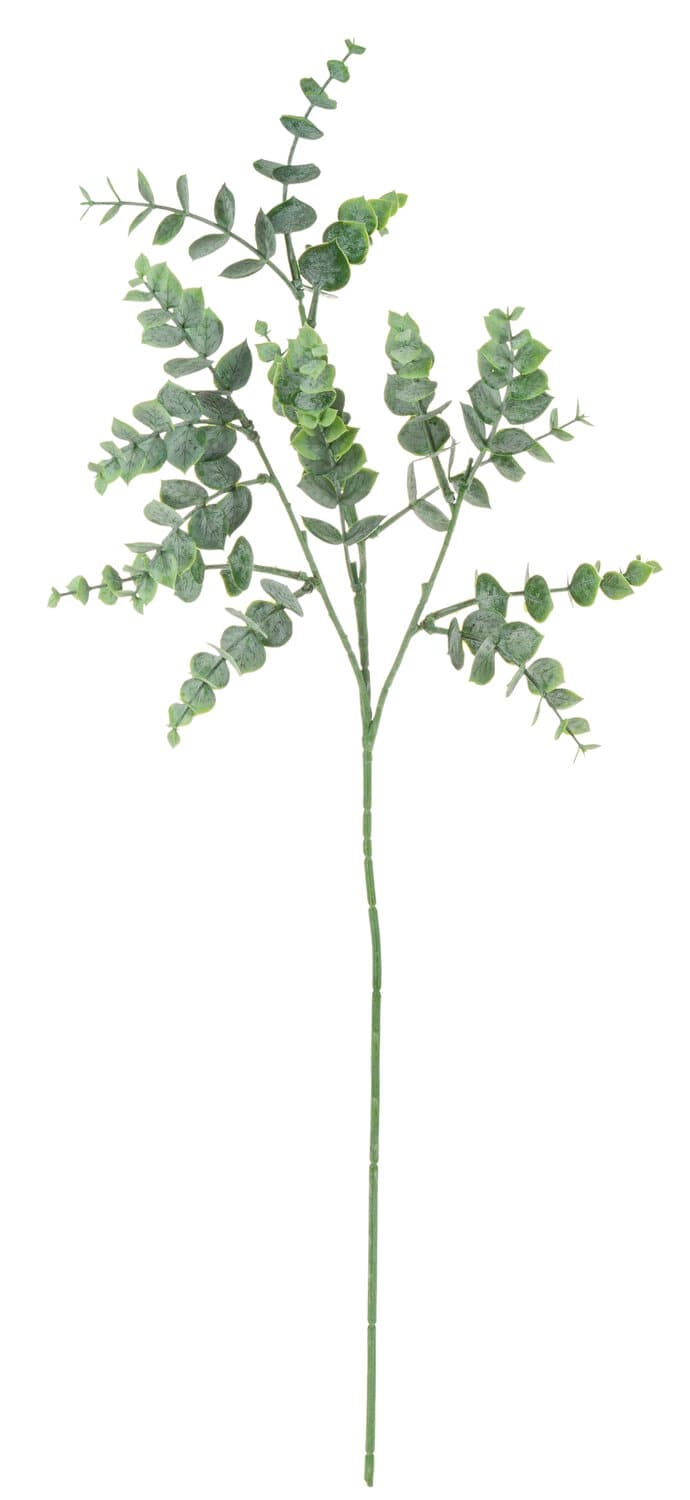 Artificial eucalyptus branch, 69 cm, green-grey