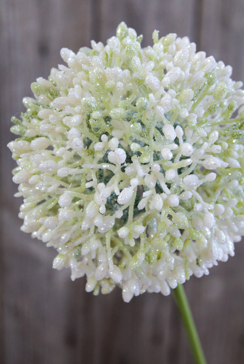 Künstlicher Allium, 80 cm, frost-grün