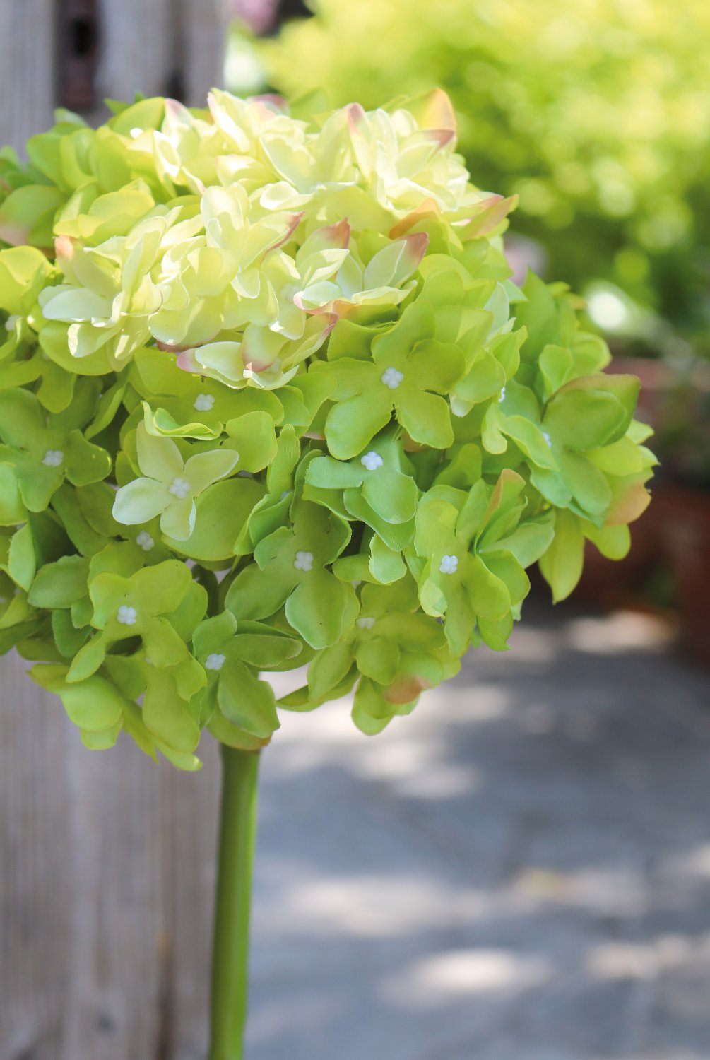 Künstliche Hortensie, 48 cm, grün