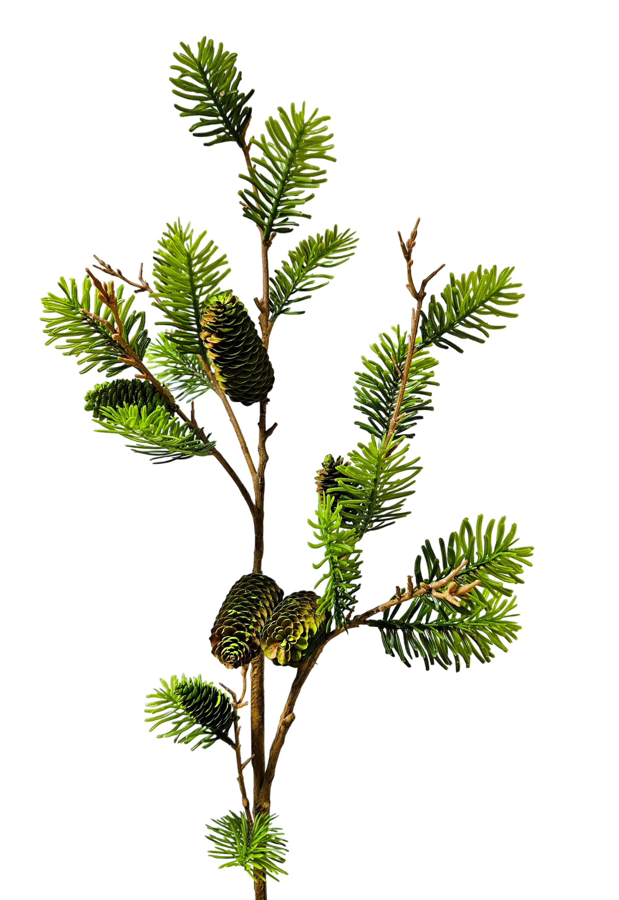 Artificial pine stem, 93cm, green