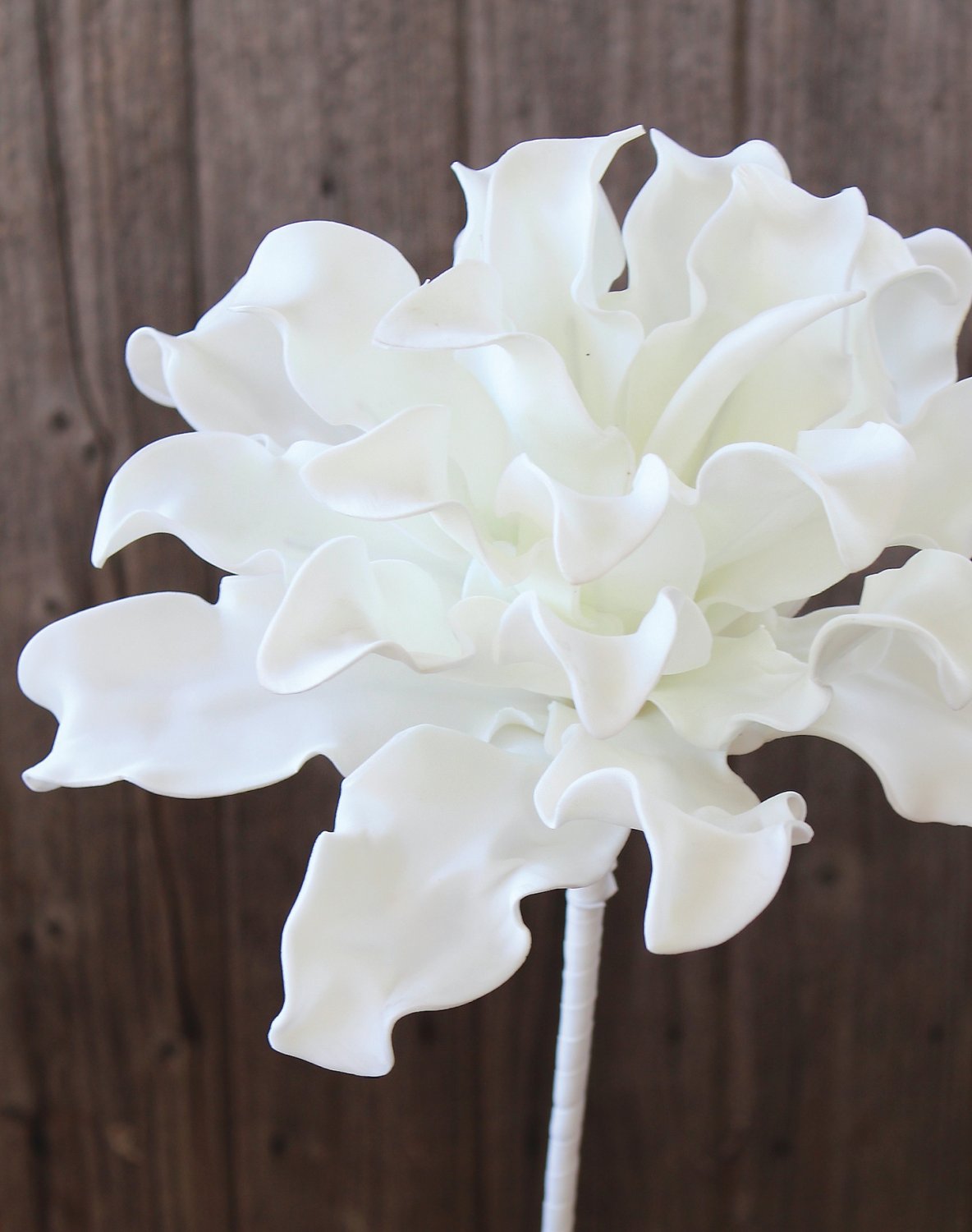 Künstliche Soft flower 'Protea', 38 cm, pur weiß