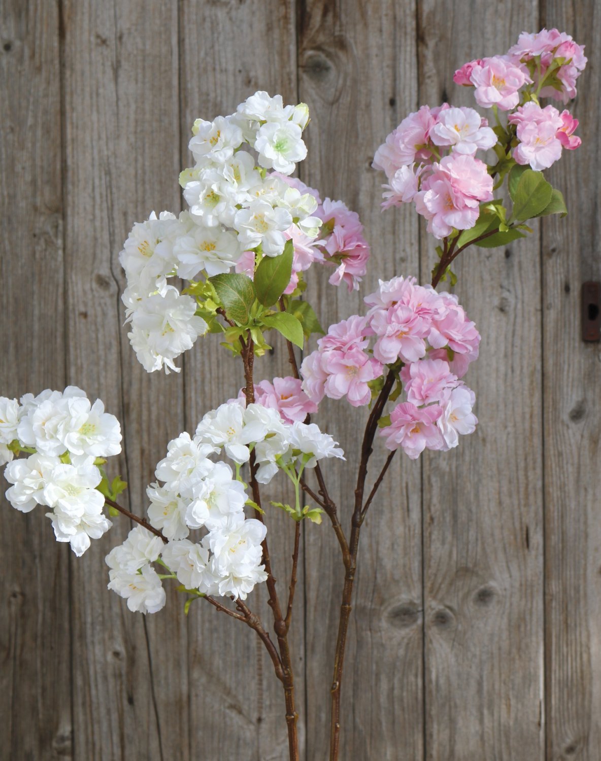 Fake cherry blossom branch, 80 cm, light pink