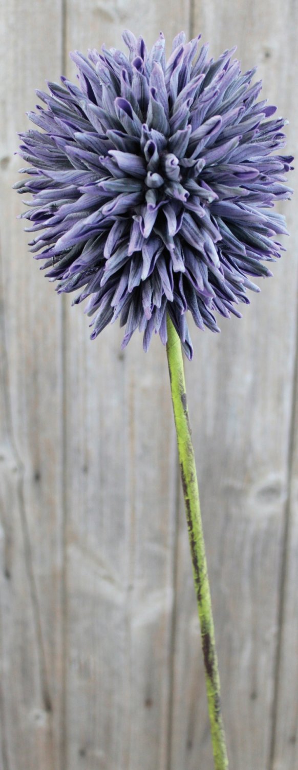 Künstlicher Soft flower 'Allium', 80 cm, dunkelviolett