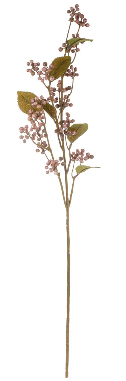 Fake berry branch "Vintage", 78 cm, antique dark pink