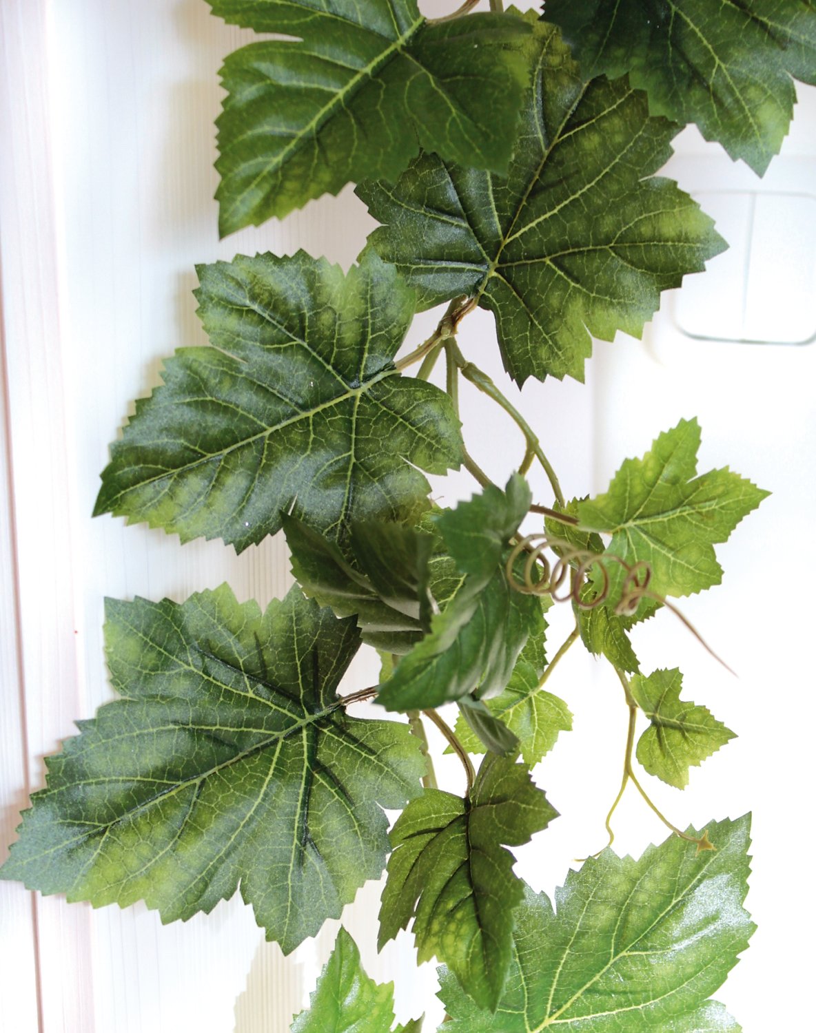 Ghirlanda artificiale di foglie di vite, 150 cm, verde