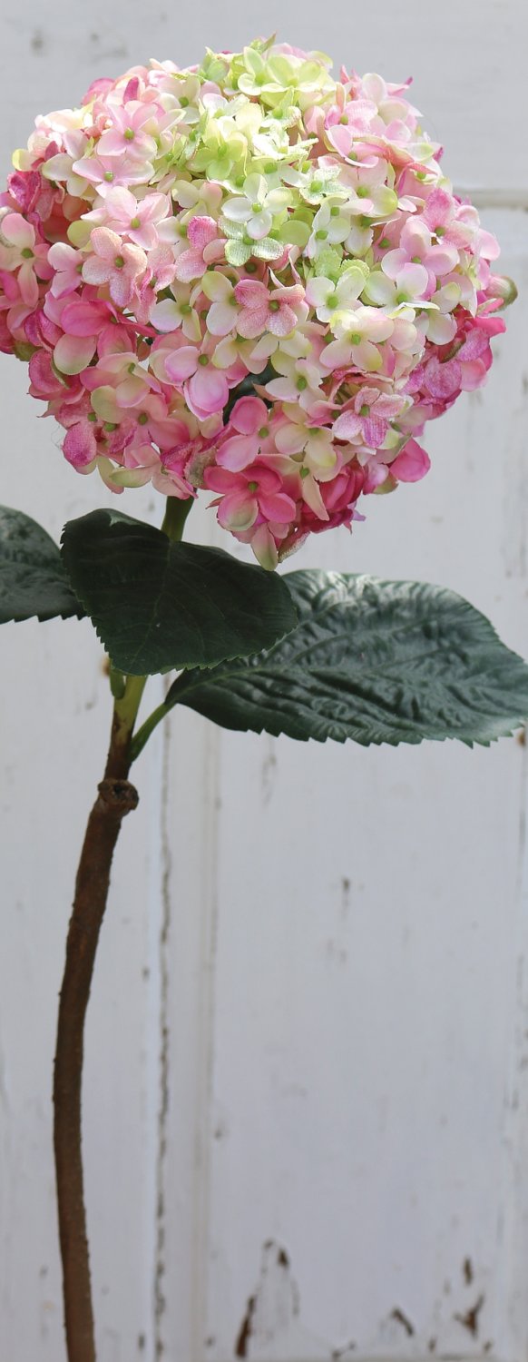 Künstliche Hortensie, 60 cm, rosa-grün Künstliche Hortensie, 60 cm, rosa-grün