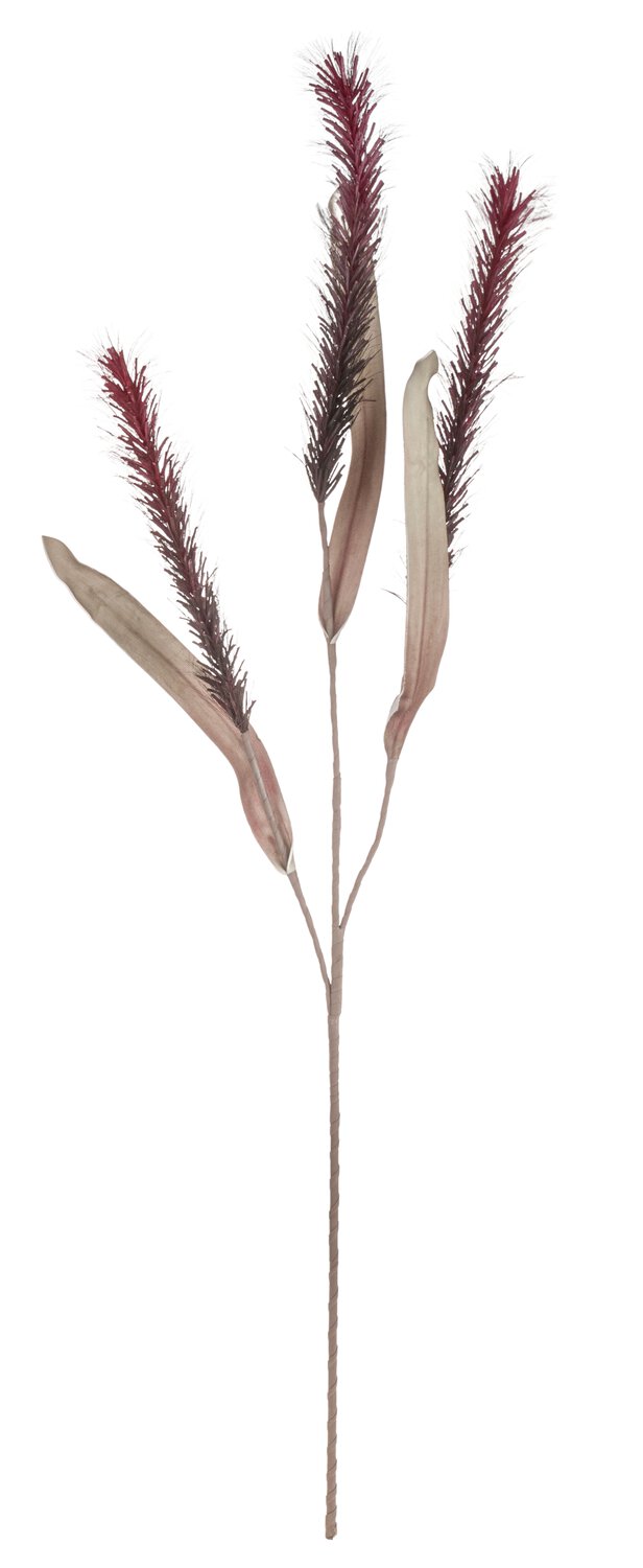 Deko Soft flower 'Liriope', 118 cm, rot-schwarz